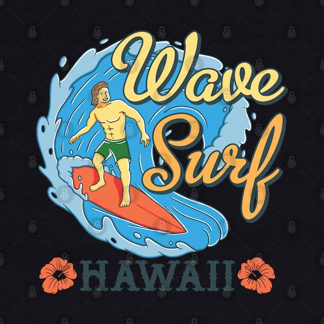 Wave Surf Hawaii by JabsCreative